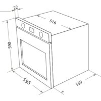 Электрический духовой шкаф HOMSair OEF657S - Изображение №2 — Chaika Market