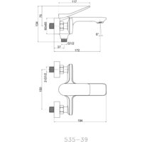 Смеситель Cersanit Odra 63051 - Изображение №2 — Chaika Market