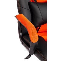 Игровое (геймерское) кресло TetChair Driver (иск.кожа/ткань, черный/оранжевый) - Изображение №11 — Chaika Market