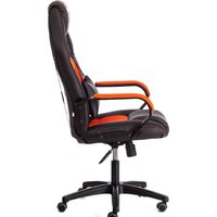 Игровое (геймерское) кресло TetChair Driver (иск.кожа/ткань, черный/оранжевый) - Изображение №2 — Chaika Market