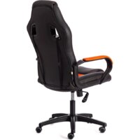 Игровое (геймерское) кресло TetChair Driver (иск.кожа/ткань, черный/оранжевый) - Изображение №3 — Chaika Market