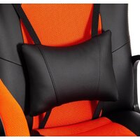 Игровое (геймерское) кресло TetChair Driver (иск.кожа/ткань, черный/оранжевый) - Изображение №9 — Chaika Market