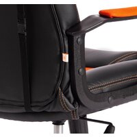 Игровое (геймерское) кресло TetChair Driver (иск.кожа/ткань, черный/оранжевый) - Изображение №13 — Chaika Market