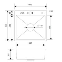 Кухонная мойка РМС MR-6050BL (с корзиной и дозатором) - Изображение №2 — Chaika Market
