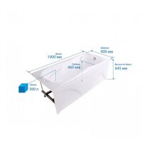 Ванна Triton Персей 190x90 Базовая Flat (с гидромассажем) - Изображение №2 — Chaika Market