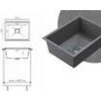 Кухонная мойка Polygran Blade 550 (черный) - Изображение №2 — Chaika Market