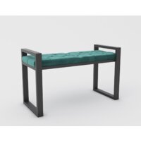 Банкетка Hype Mebel Бридж (черный/зеленый) — Chaika Market