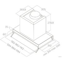 Кухонная вытяжка Elica Boxin LX/IX/A/60 PRF0114760A - Изображение №4 — Chaika Market