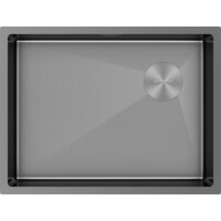 Кухонная мойка Paulmark NEXT-SKEW 58 Uni PM885844-GM (черный/вороненая сталь) — Chaika Market