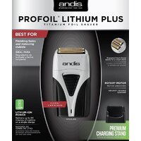 Электробритва Andis ProFoil Lithium Plus Titanium Foil Shaver TS-2 - Изображение №6 — Chaika Market