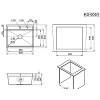 Кухонная мойка Granula KS-6051 (сатин) - Изображение №4 — Chaika Market