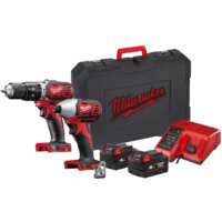  Milwaukee M18 BPP2C-402C 4933443552 (шуруповерт, винтоверт, 2 АКБ, кейс) — Chaika Market
