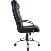 Офисное кресло Деловая обстановка Атлант Хром СХН кожа (черный) - Изображение №2 — Chaika Market