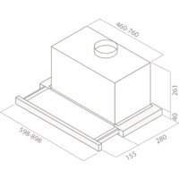 Кухонная вытяжка Elica ELITE 26 IX/A/60/VT [PRF0094051] - Изображение №2 — Chaika Market