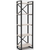 Стеллаж Hype Mebel Стандарт 50x200 (черный/древесина белая) — Chaika Market