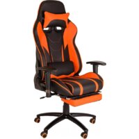 Игровое (геймерское) кресло Меб-ФФ MFG-6016 (черный/оранжевый) — Chaika Market