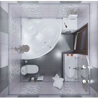 Ванна Triton Сабина 160x160 (с каркасом, экраном и сифоном) - Изображение №6 — Chaika Market