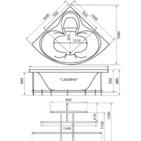 Ванна Triton Сабина 160x160 (с каркасом, экраном и сифоном) - Изображение №7 — Chaika Market