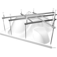 Ванна Triton Сабина 160x160 (с каркасом, экраном и сифоном) - Изображение №3 — Chaika Market