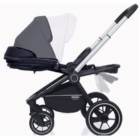 Универсальная коляска Rant MOWbaby Zoom PU (2 в 1, silver black) - Изображение №8 — Chaika Market
