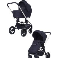 Универсальная коляска Rant MOWbaby Zoom PU (2 в 1, silver black) — Chaika Market