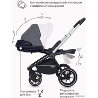 Универсальная коляска Rant MOWbaby Zoom PU (2 в 1, silver black) - Изображение №18 — Chaika Market