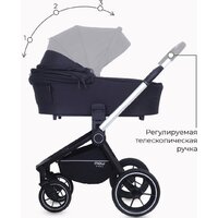 Универсальная коляска Rant MOWbaby Zoom PU (2 в 1, silver black) - Изображение №19 — Chaika Market
