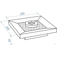 Биокамин Firelight BFP/T-2525 Cup - Изображение №3 — Chaika Market
