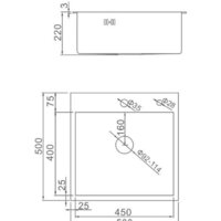 Кухонная мойка Gerhans K35050B (графит) - Изображение №2 — Chaika Market