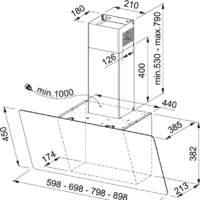Кухонная вытяжка Franke Evo Plus FPJ 925 V BK/SS 330.0528.067 - Изображение №2 — Chaika Market