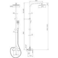Душевая система  Ledeme L2458 - Изображение №2 — Chaika Market