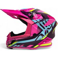 Мотошлем AIM RH855 Fiber Glass Vexo RH855V-BPP-XL (XL, фиолетовый/розовый) - Изображение №3 — Chaika Market