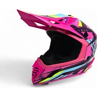 Мотошлем AIM RH855 Fiber Glass Vexo RH855V-BPP-XL (XL, фиолетовый/розовый) - Изображение №2 — Chaika Market