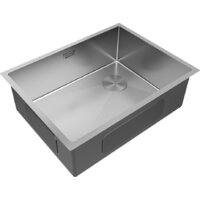 Кухонная мойка Paulmark NEXT-SKEW 58 Uni PM885844-BS (стальной/брашированная сталь) - Изображение №2 — Chaika Market