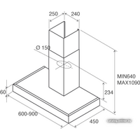 Кухонная вытяжка Jetair Pola P 90 INX 55916910A - Изображение №3 — Chaika Market