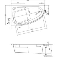 Ванна Cersanit Joanna 160x95 R 63339 - Изображение №9 — Chaika Market
