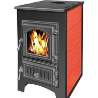 Свободностоящая печь-камин Везувий ПК-01(270) 9 кВт (красный) — Chaika Market