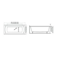 Ванна Polimat INES 180x80 с ножками - Изображение №5 — Chaika Market