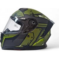 Мотошлем AIM RH365 365-013-XL (XL, Carbon Renault Green) - Изображение №2 — Chaika Market