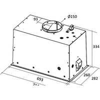 Кухонная вытяжка Elica Lane GR/A/72 - Изображение №4 — Chaika Market