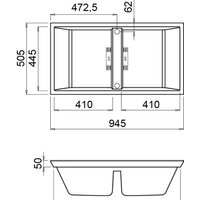 Кухонная мойка Elleci Dogma 100 Slim 86 Black - Изображение №2 — Chaika Market