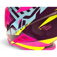 Мотошлем AIM RH855 Fiber Glass Vexo RH855V-BPP-M (M, фиолетовый/розовый) - Изображение №9 — Chaika Market