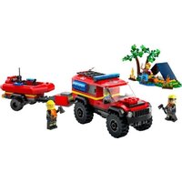 Конструктор LEGO City 60412 Пожарная машина 4х4 со спасательным катером - Изображение №2 — Chaika Market