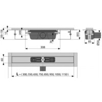Трап/канал Alcaplast APZ1-850 - Изображение №2 — Chaika Market