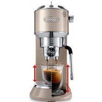 Рожковая кофеварка DeLonghi Dedica Arte EC885.BG - Изображение №3 — Chaika Market