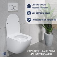 Унитаз подвесной Lauter Sulzdorf (белый с микролифтом) - Изображение №4 — Chaika Market