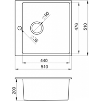 Кухонная мойка Granula 5102 (черный) - Изображение №13 — Chaika Market
