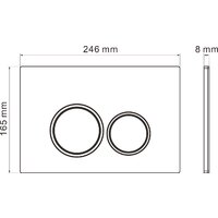 Унитаз подвесной Roxen Antares One Rimless 6 в 1 StounFix Dual Fresh 508565 (кнопка: хром) - Изображение №20 — Chaika Market