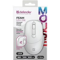 Мышь Defender Feam MM-296 (белый) - Изображение №2 — Chaika Market