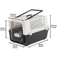 Переноска Ferplast Atlas 40 Professional 73011021 (черный/белый) - Изображение №5 — Chaika Market